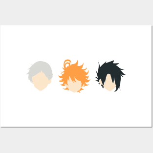 The promised neverland minimal characters Posters and Art